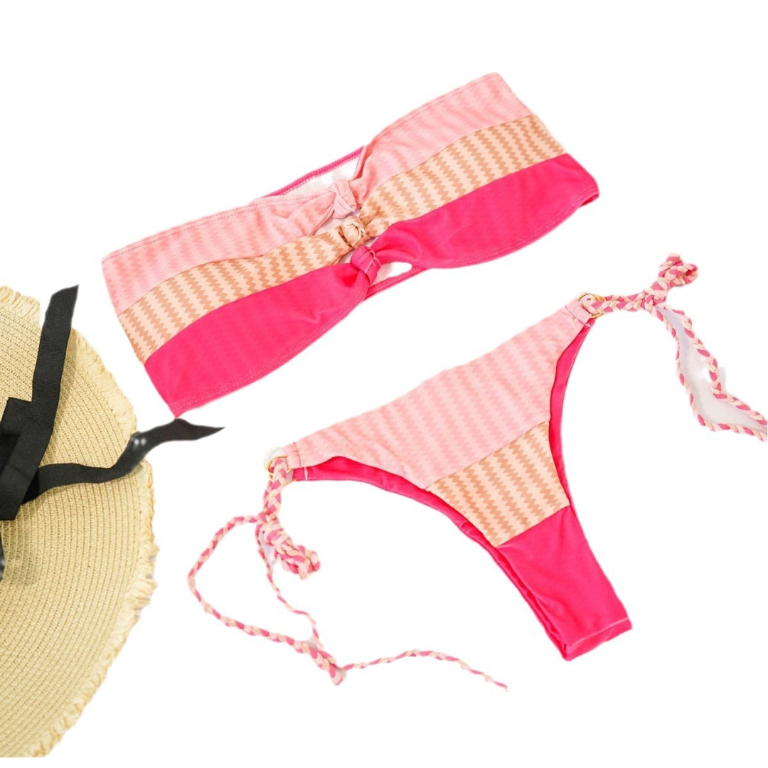 Damen Bandeau-Bikini mit raffinierten Knotendetails und verspieltem Design Echo Archiv