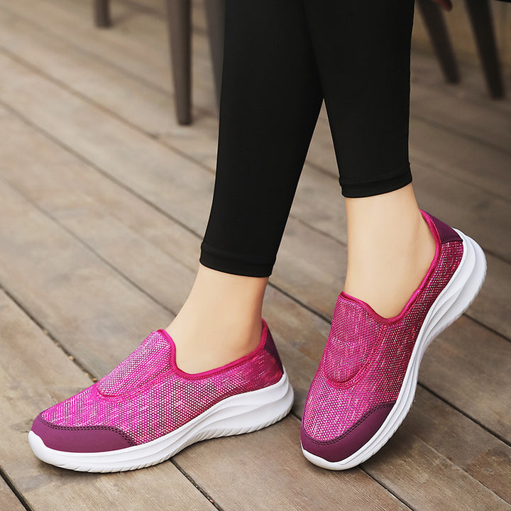 Damen nan eleganter Schlupfsneaker mit elastischen Zierbändern, atmungsaktiver Strickkonstruktion und gedämpfter Komfortlaufsohle Echo Archiv