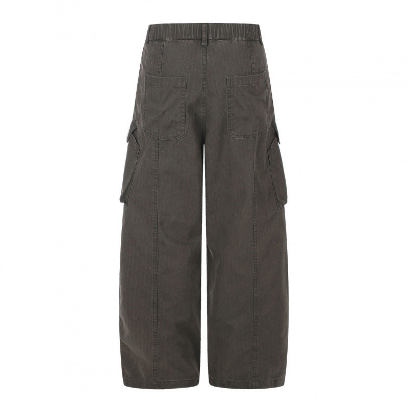 Damen weite Cargo‑Culottehose mit hoher Taille, aufgesetzten Klappentaschen und lässiger Cropped‑Silhouette Echo Archiv