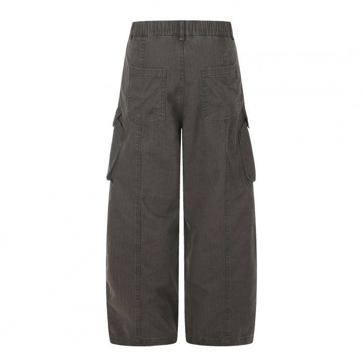 Damen weite Cargo‑Culottehose mit hoher Taille, aufgesetzten Klappentaschen und lässiger Cropped‑Silhouette Echo Archiv