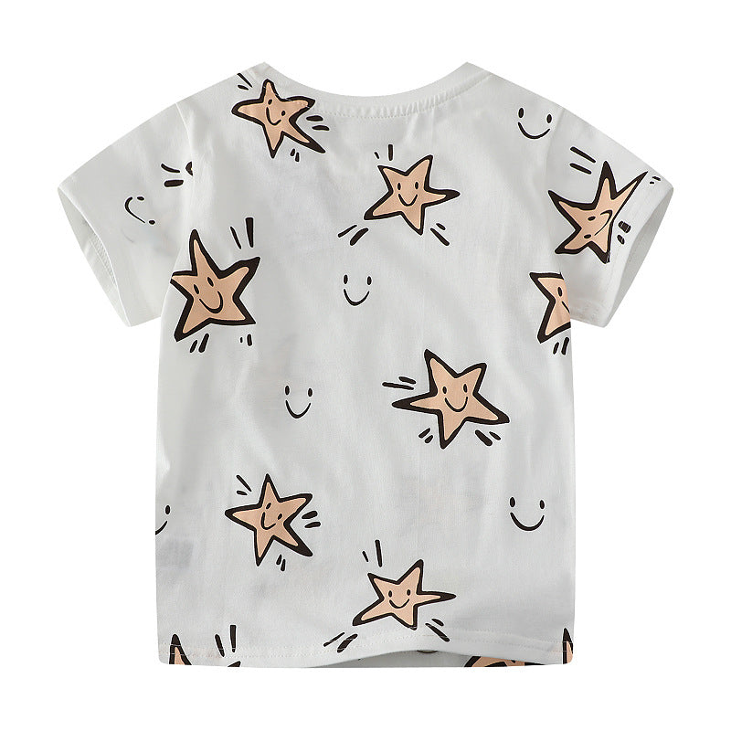 Kinder T-Shirt mit fröhlichem Sternenmuster Echo Archiv