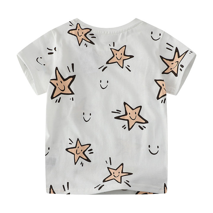 Kinder T-Shirt mit fröhlichem Sternenmuster Echo Archiv
