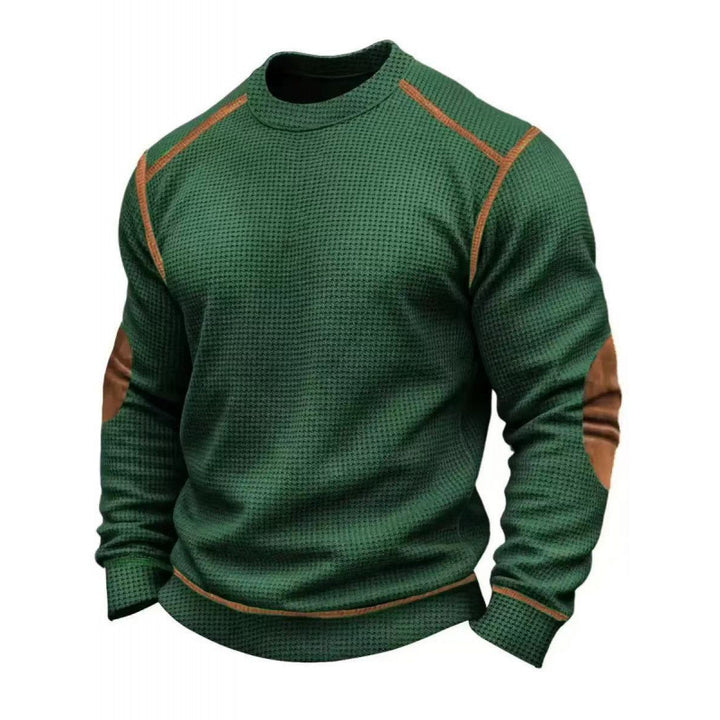 Herren Modischer Langarmpullover mit strukturiertem Design Echoarchiv