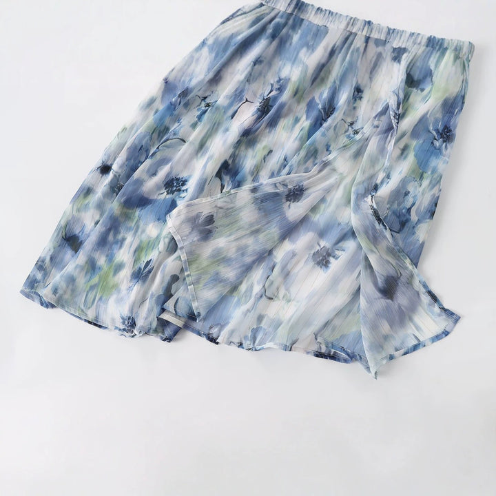Damen Maxikleid mit elegantem, floralem Design und raffiniertem Rückenausschnitt Echo Archiv