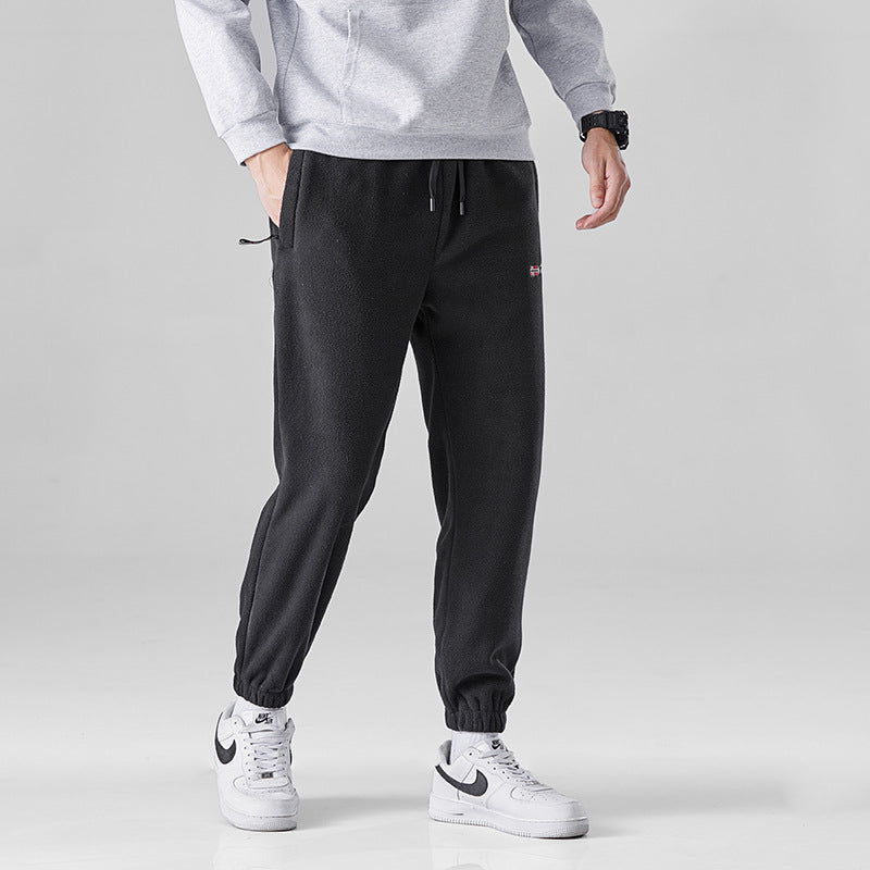 Damen Bequeme Thermo-Fleece-Jogginghose mit Gummibund und Reißverschlusstaschen Echo Archiv