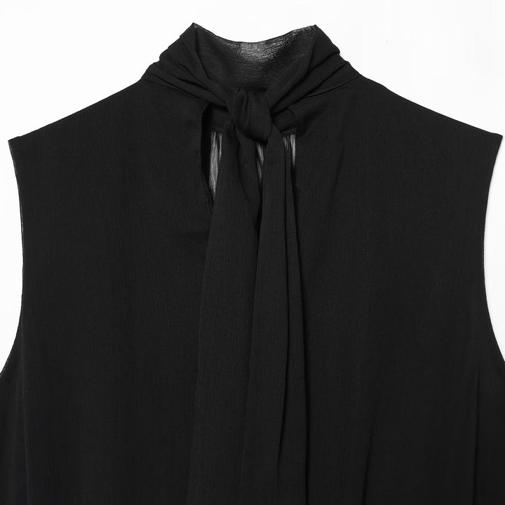Damen ärmelloses Drapé-Oberteil mit elegantem Halsschlitz und fließendem Schnitt Echo Archiv