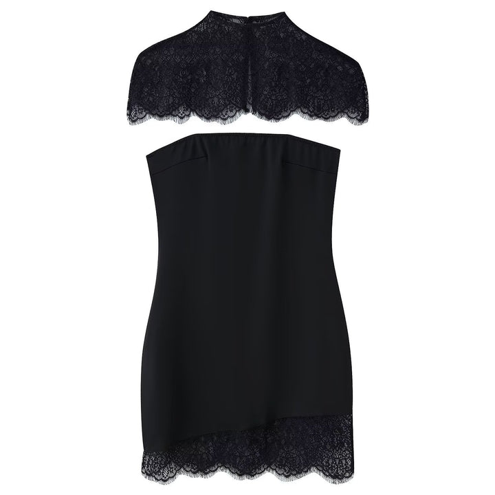 Damen Spitzen-Hängerchenkleid mit elegantem Rückenausschnitt und charmantem Saum Echo Archiv
