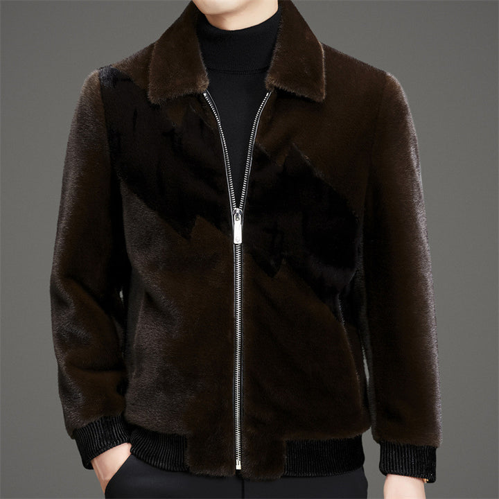 Herren modische Fleecejacke mit klassischem Kragen und wasserabweisender Beschichtung Echoarchiv