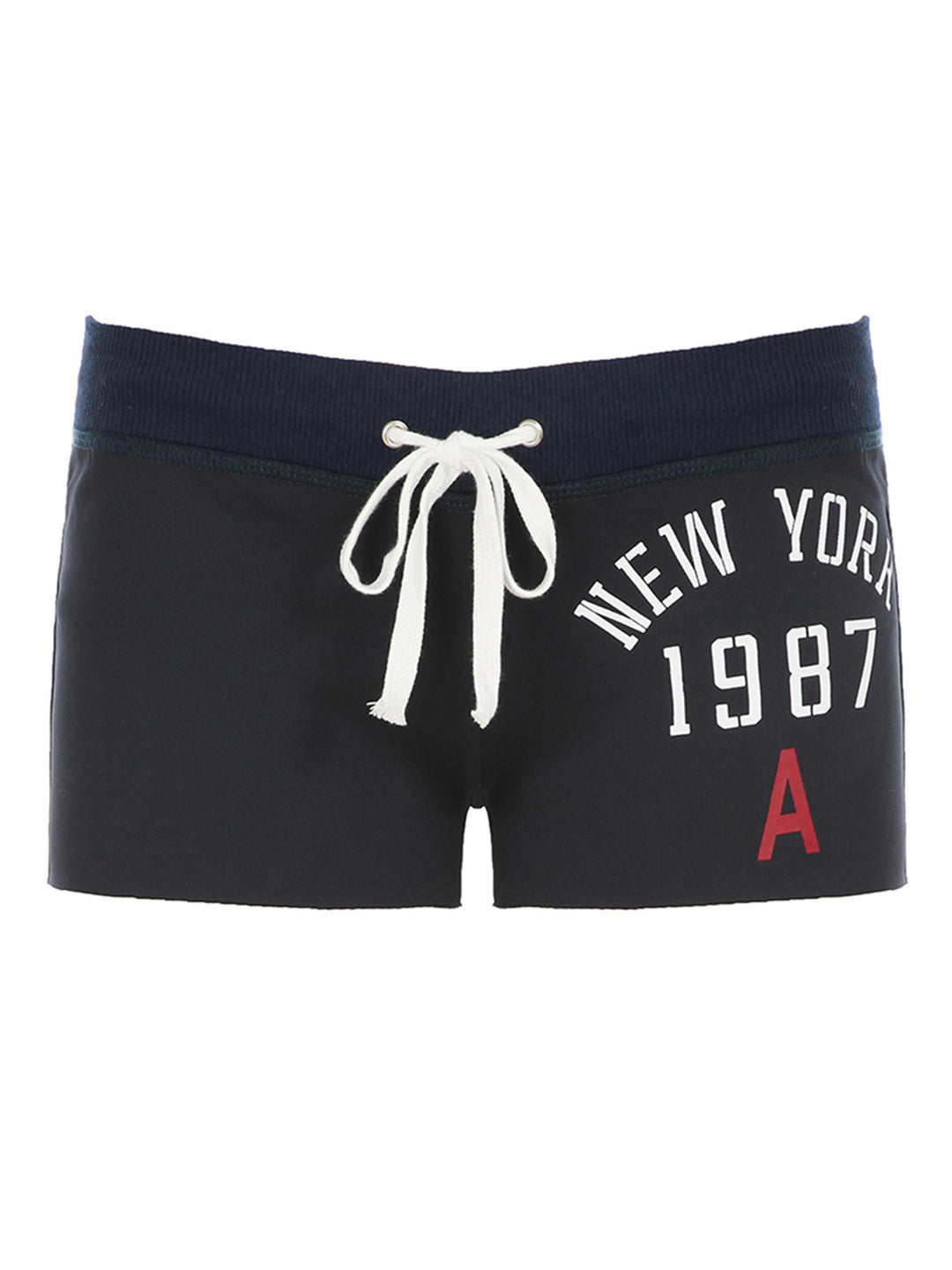 Damen Sportliche Badeshorts mit hohem Bund und verstellbarem Kordelzug Echo Archiv