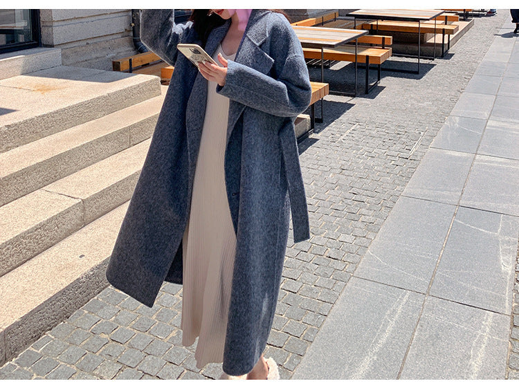 Damen Elegante und lässige Oversized-Wolljacke Echoarchiv