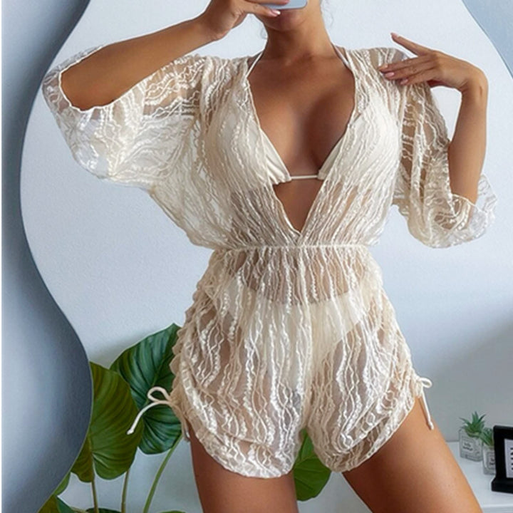 Damen Transparente Strandoveralls Echo Archiv
