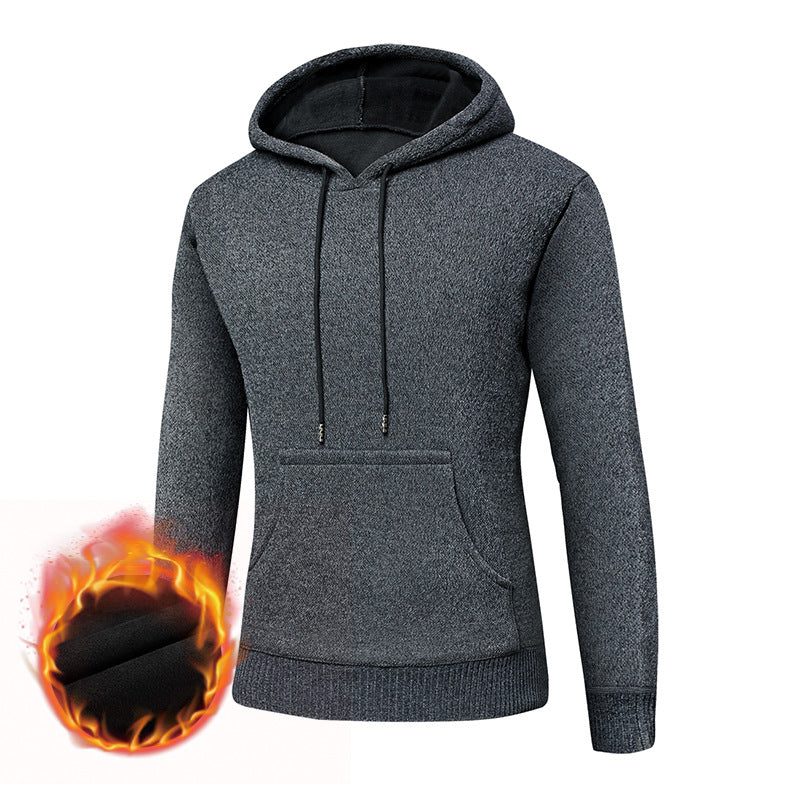 Herren Gefütterter Kapuzenpullover mit Thermofutter und Kängurutasche Echo Archiv
