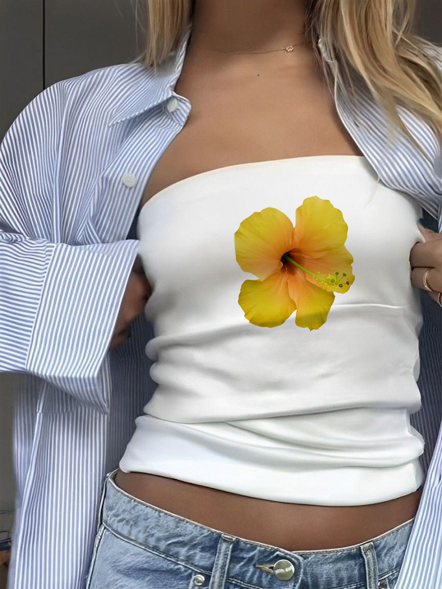 Damen Bandeau-Oberteil mit sportlichem Frankreich-Design Echo Archiv