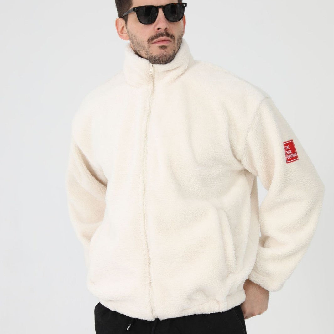Herren Fleecejacke mit Stehkragen und praktischen Taschen Echoarchiv