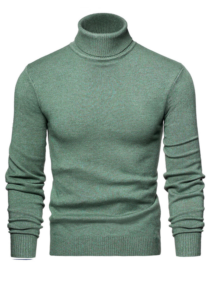 Herren Zeitloser Rollkragenpullover aus weicher Wolle Echoarchiv