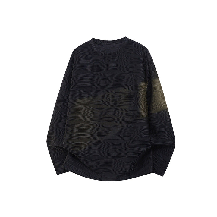 Unisex Oversize Wellenstruktur-Sweatshirt mit Rundhalsausschnitt Echoarchiv