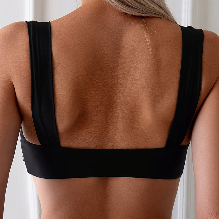 Damen Bikinioberteil mit elegantem V-Ausschnitt und breiten Trägern Echo Archiv
