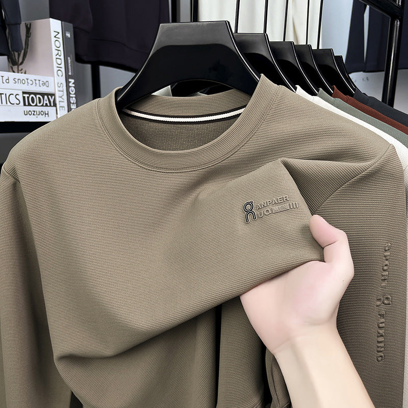 Herren Sport Sweatshirt mit strukturiertem Gewebe und modernem Rundhalsausschnitt Echoarchiv