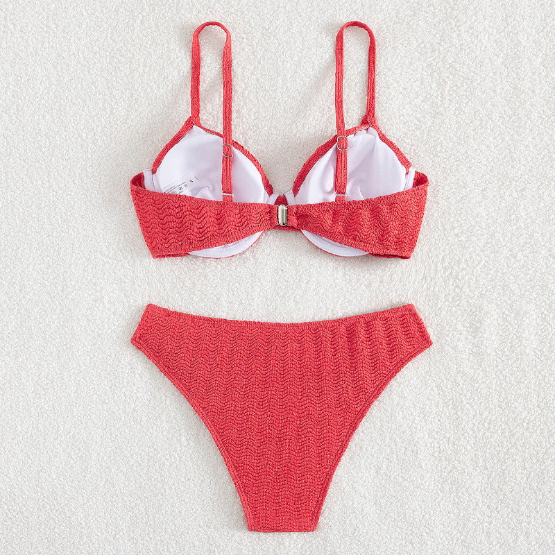 Damen Push-Up-Bikini mit stylishen Texturen Echo Archiv