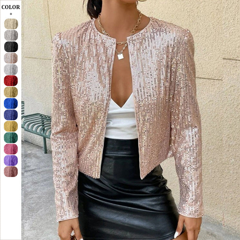 Damen Glitzernde Strickjacke Echoarchiv