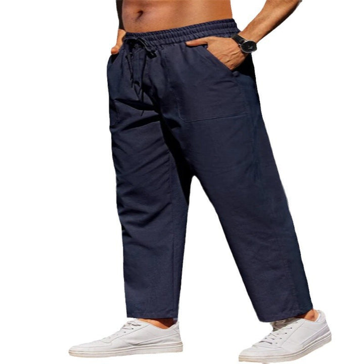 Herren Freizeithose aus leichtem, atmungsaktivem Material mit elastischem Bund und praktischen Taschen Echoarchiv