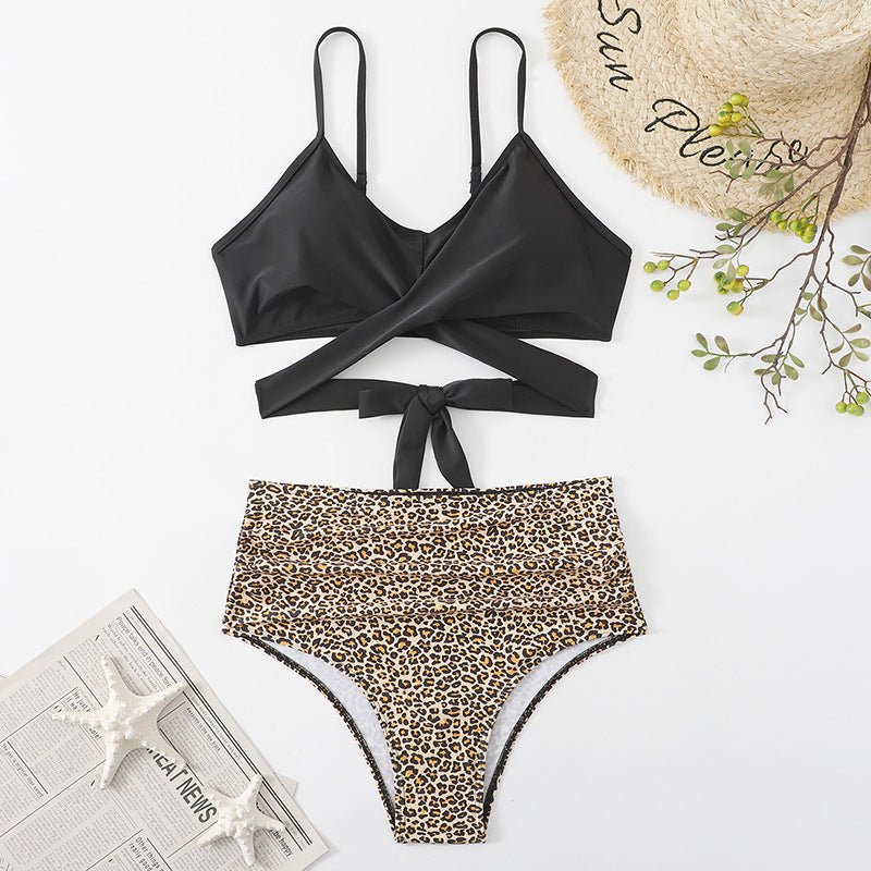 Damen Crop-Top Bikini-Set mit geflochtenem Design Echo Archiv