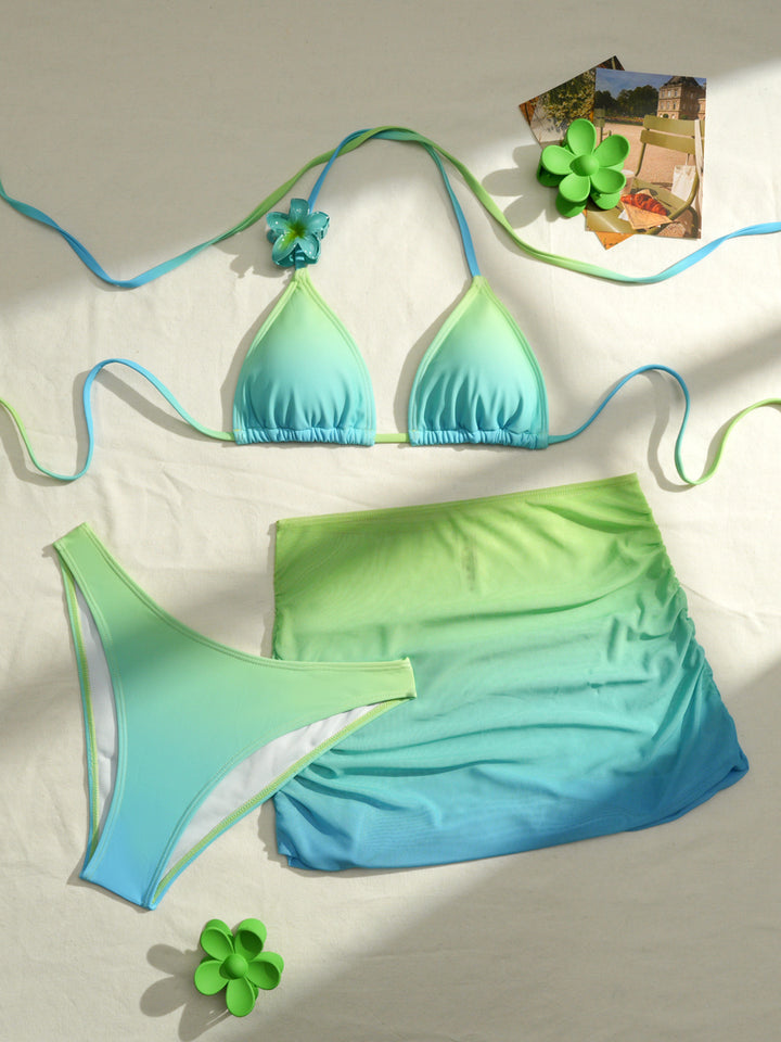 Damen Sportliches Bikini-Set mit modularem Rock Echo Archiv