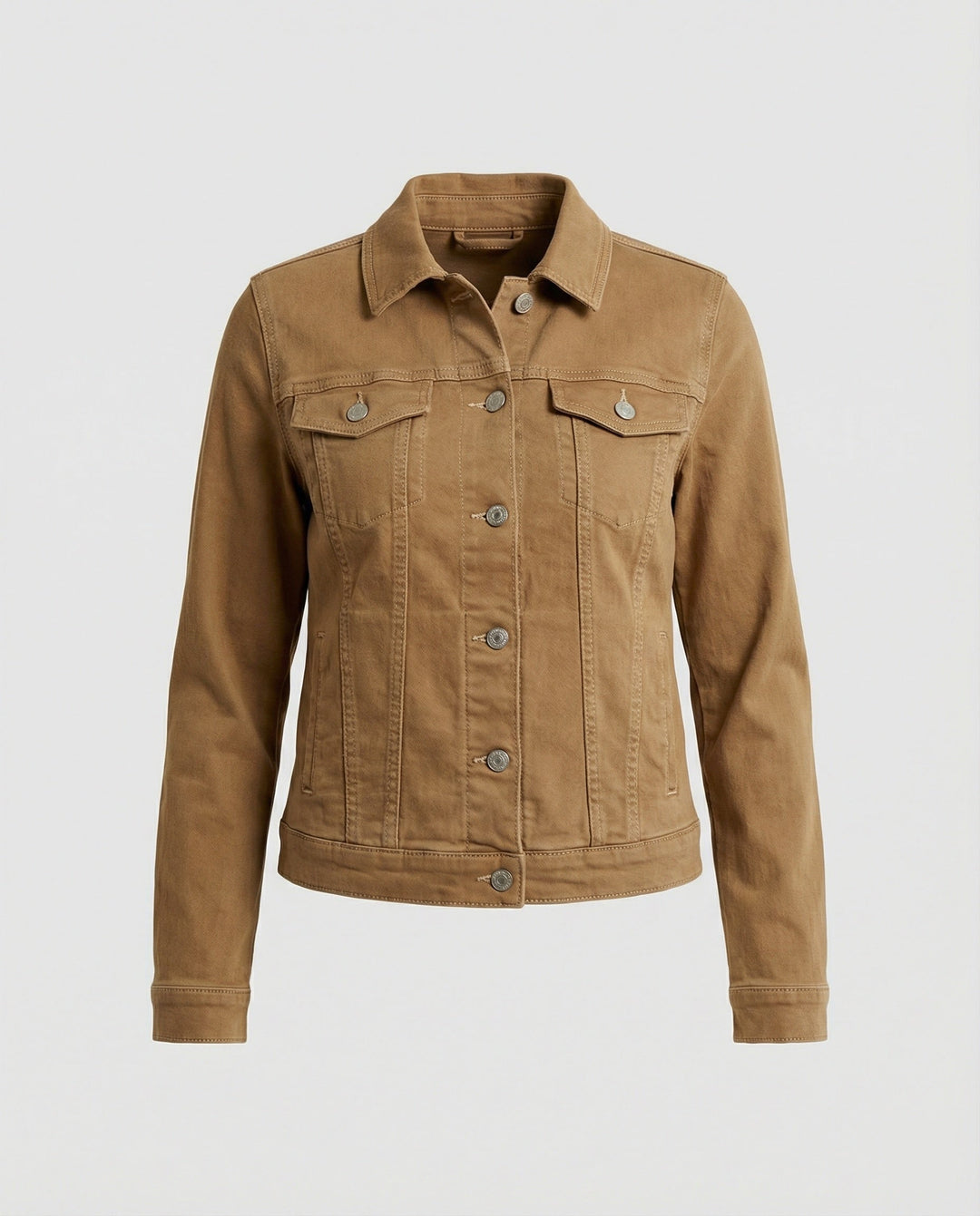 Damen Echoarchiv kurze klassische JEchoarchivnsjacke mit aufgesetzten Brusttaschen und verkürztem Saum Echoarchiv
