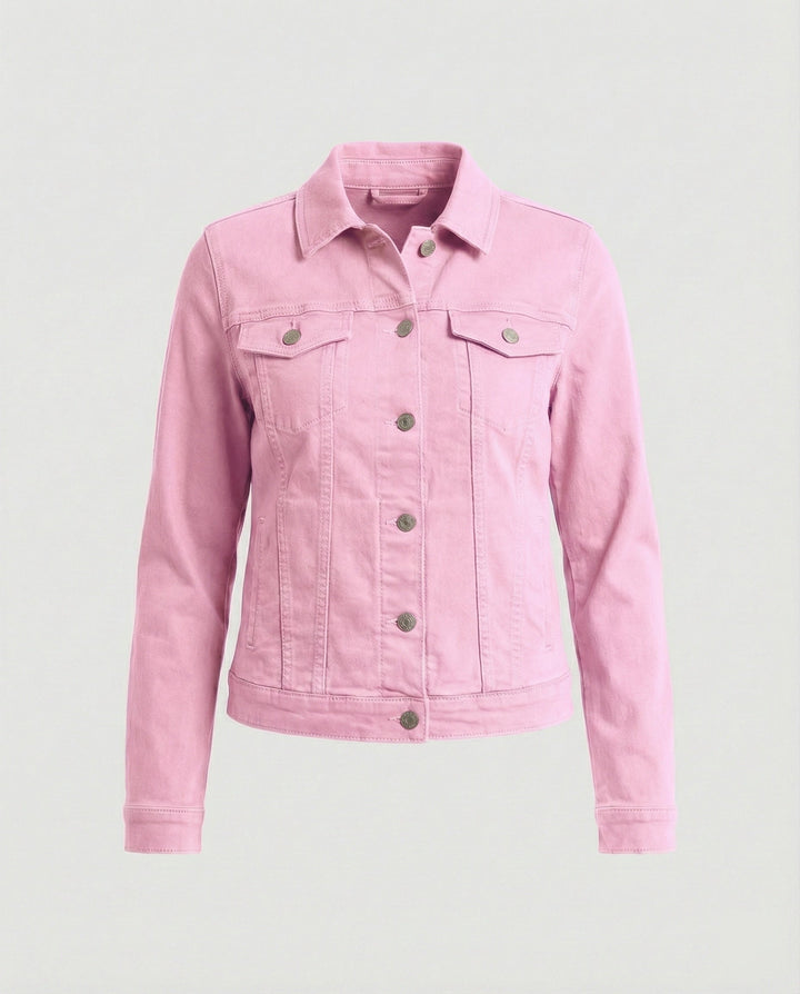 Damen Echoarchiv kurze klassische JEchoarchivnsjacke mit aufgesetzten Brusttaschen und verkürztem Saum Echoarchiv