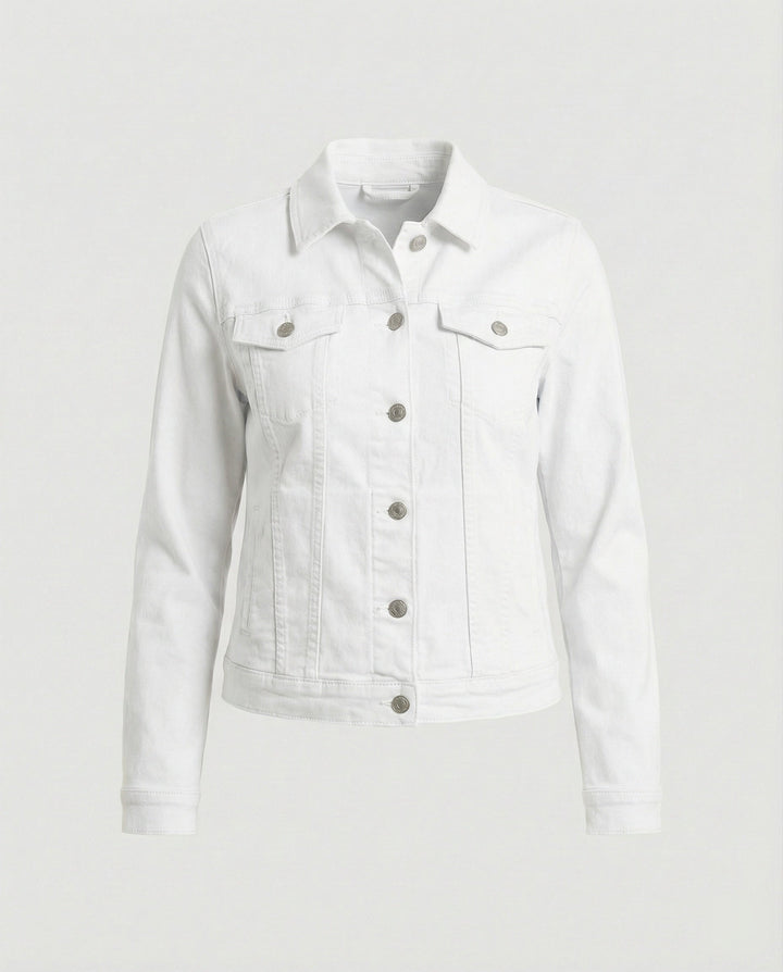 Damen Echoarchiv kurze klassische JEchoarchivnsjacke mit aufgesetzten Brusttaschen und verkürztem Saum Echoarchiv