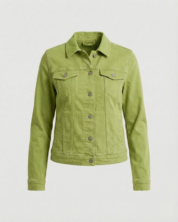 Damen Echoarchiv kurze klassische JEchoarchivnsjacke mit aufgesetzten Brusttaschen und verkürztem Saum Echoarchiv