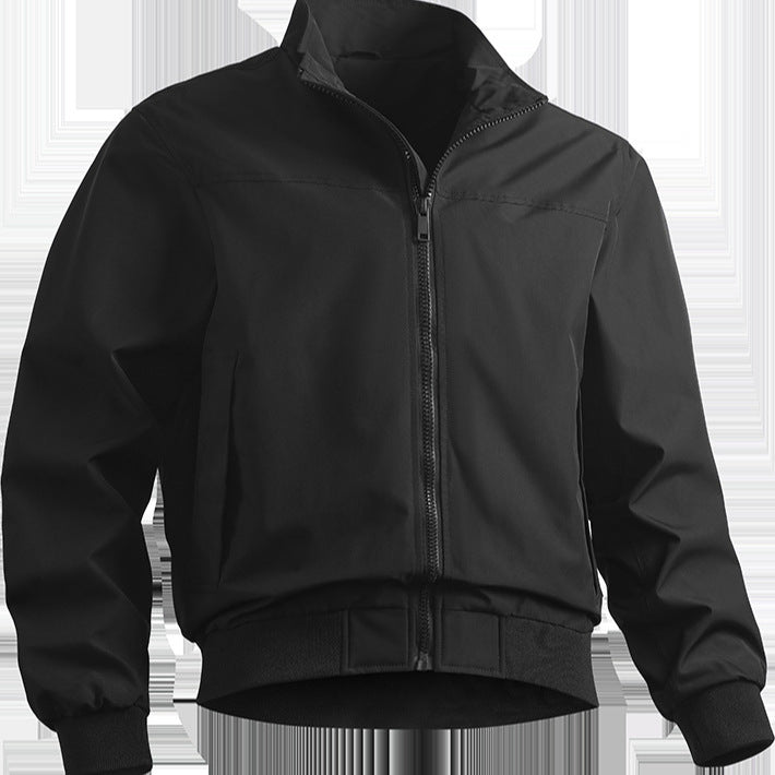 Herren lässige Übergangsjacke mit elastischen Bündchen und praktischen Taschen Echoarchiv