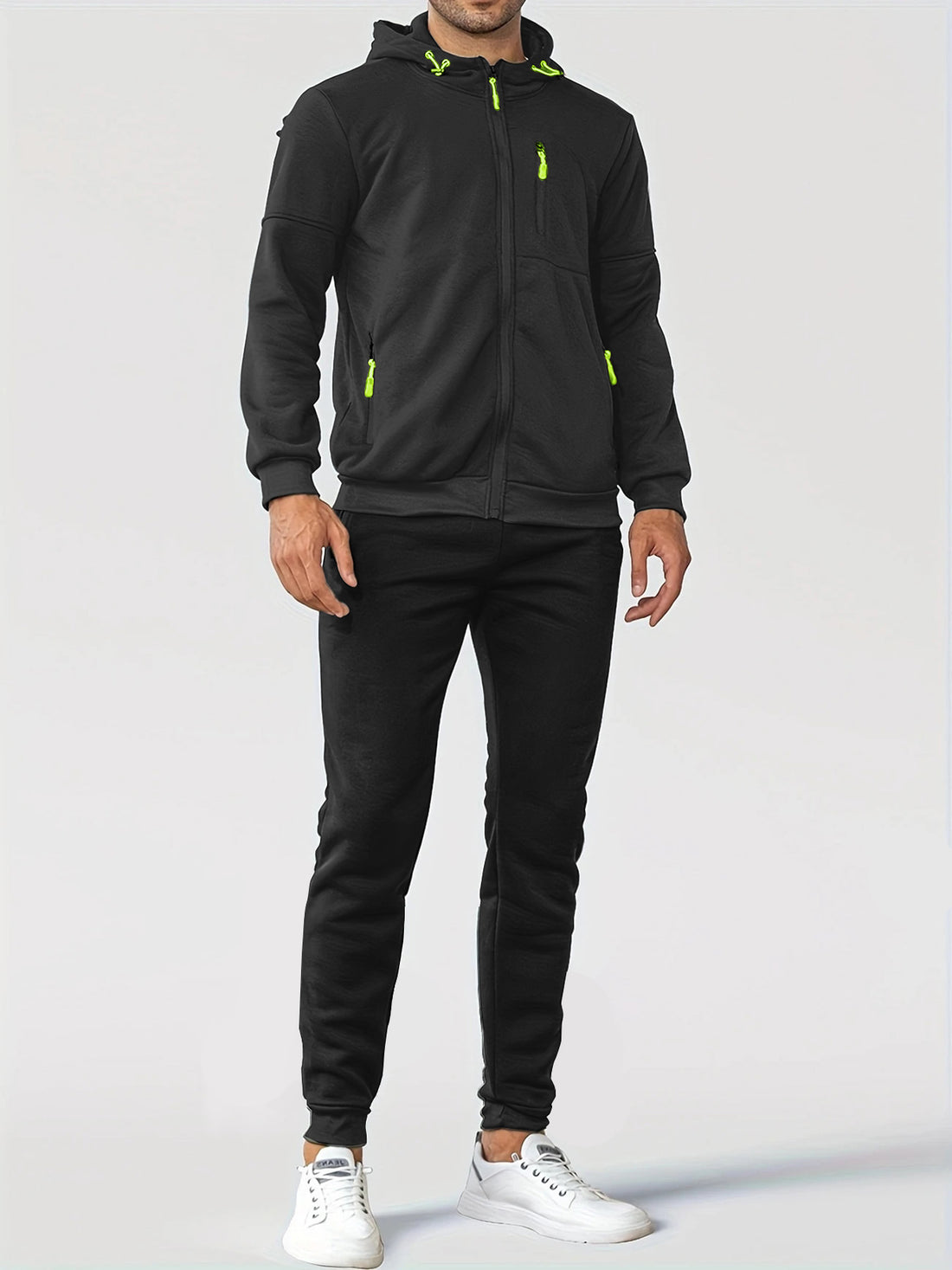 Herren Trainingsjacke mit praktischen Taschen und atmungsaktiver Funktion – Cavarno