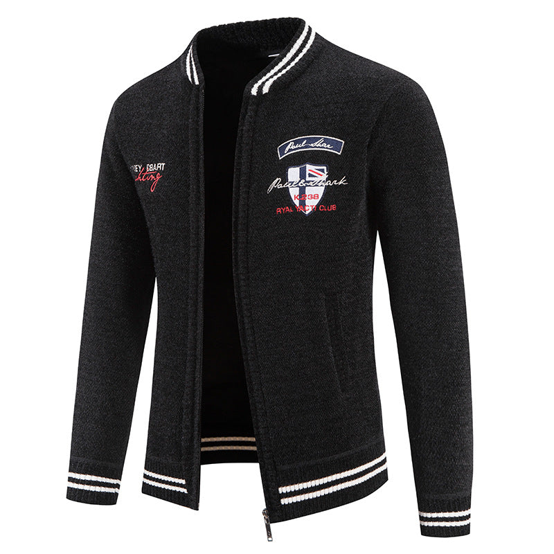 Herren sportliche Strickjacke mit vielseitigem Design Echoarchiv