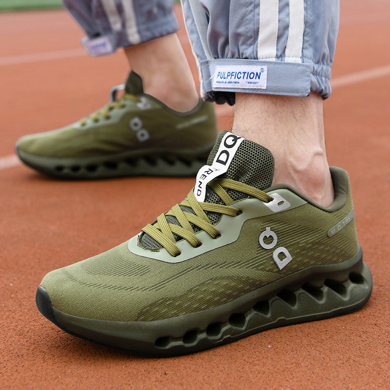 Herren Trailinspirierter Komfort-Sneaker mit ventilierter Hohlkammer-Dämpfung und nahtlosem Strickoberteil – Norré