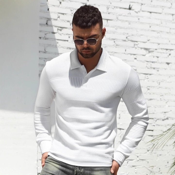 Herren Langarm Poloshirt Echoarchiv