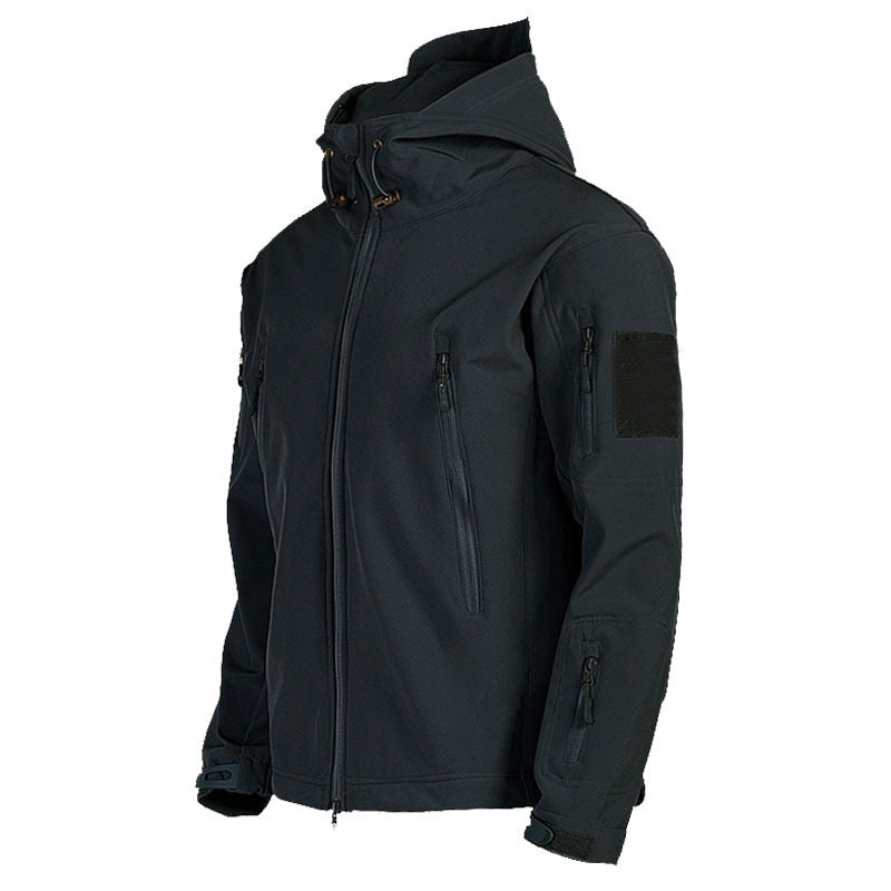 Herren taktische Softshelljacke mit Kapuze, Tarnmuster und ergonomischem Stretchschnitt Echo Archiv