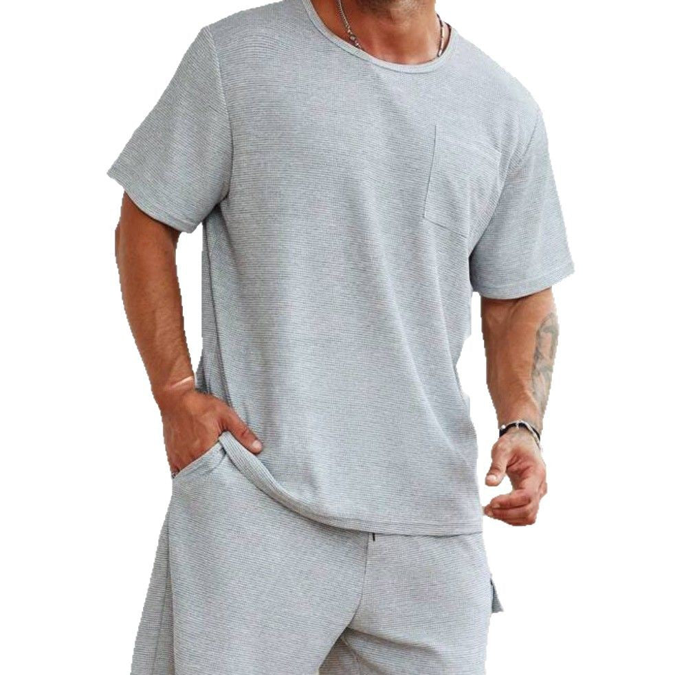 Herren lässiges Sport-Set mit praktischen Taschen und atmungsaktivem Gewebe Echoarchiv