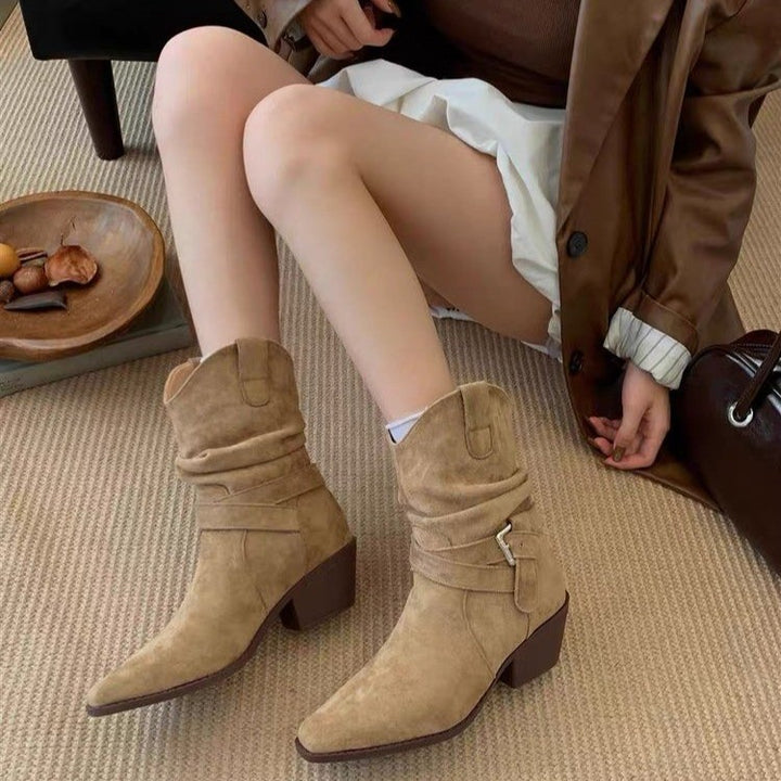 Damen Elegante und bequeme Western-Stiefel Echo Archiv