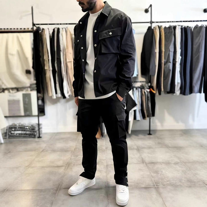 Herren vielseitige Cargo-Jacke mit praktischen Taschen Echoarchiv