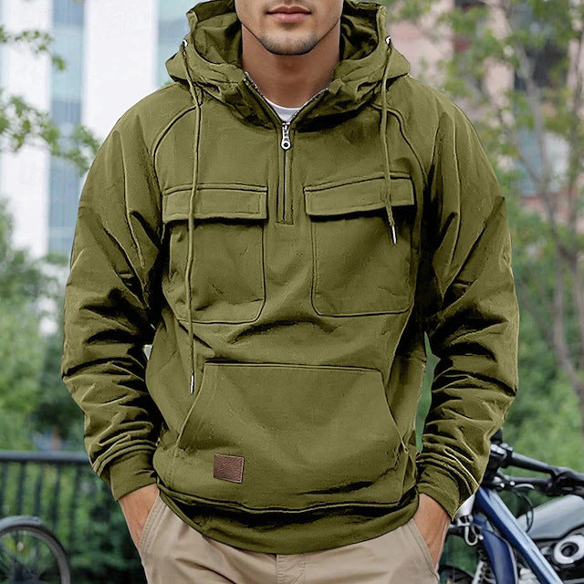 Herren funktioneller Anorak mit praktischen Taschen Echoarchiv