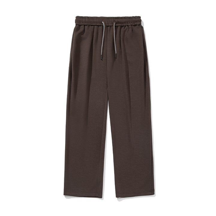 Unisex Weite Lounge-Palazzo-Hose mit Kellerfalten, elastischem Bund und Kordelzug Echo Archiv