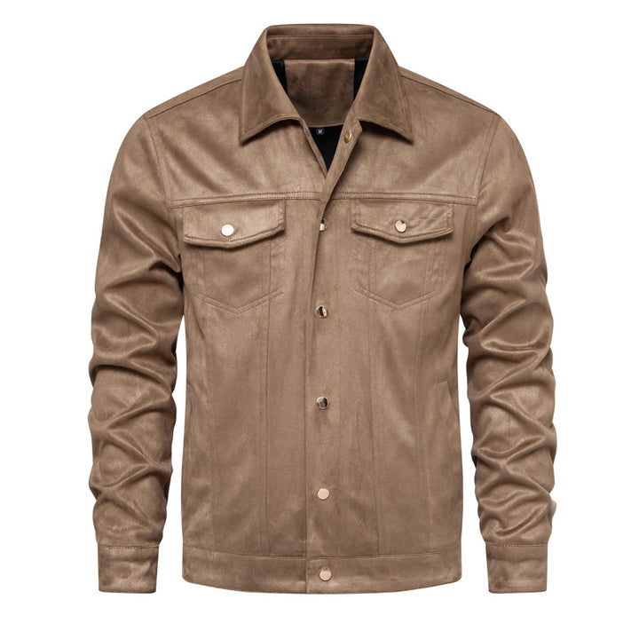 Herren Lederjacke im Vintage-Stil mit praktischen Taschen Echoarchiv