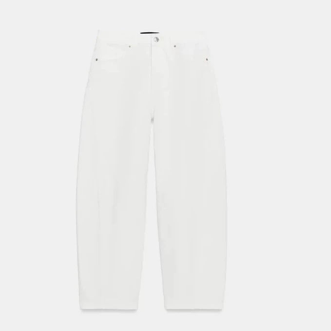 Damen High‑Waist Relaxed‑Fit Mom‑Jeans mit weitem Bein und 5‑Pocket Echo Archiv