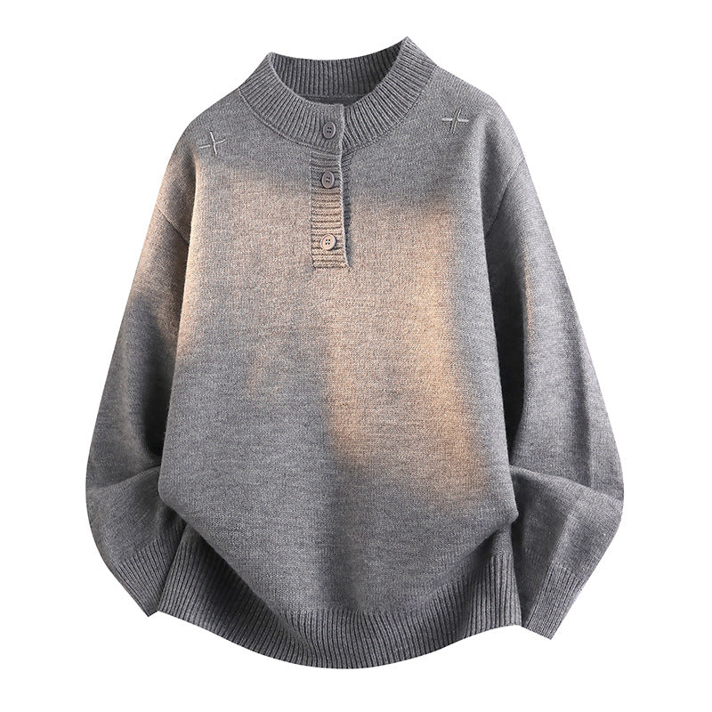 Damen Bequemer Strickpullover mit Knopfleiste Echo Archiv