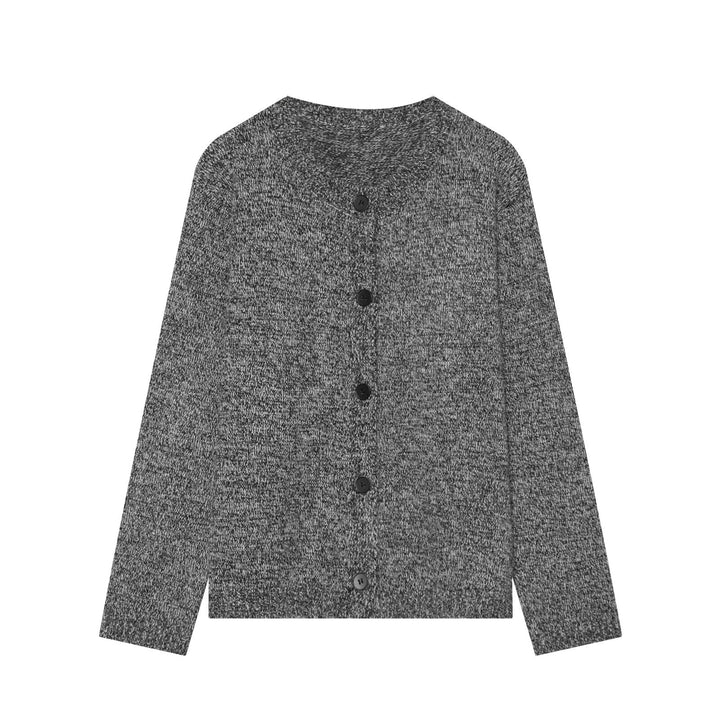 Damen Grobstrick-Cardigan mit Rundhalsausschnitt und Knopfleiste Echo Archiv