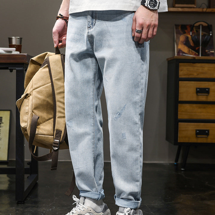 Herren entspannte Denim-Jogginghose im modernisierten Schnitt Echoarchiv