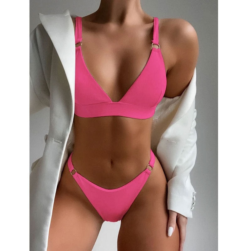 Damen Triangel-Bikini mit modischen Akzenten Echo Archiv