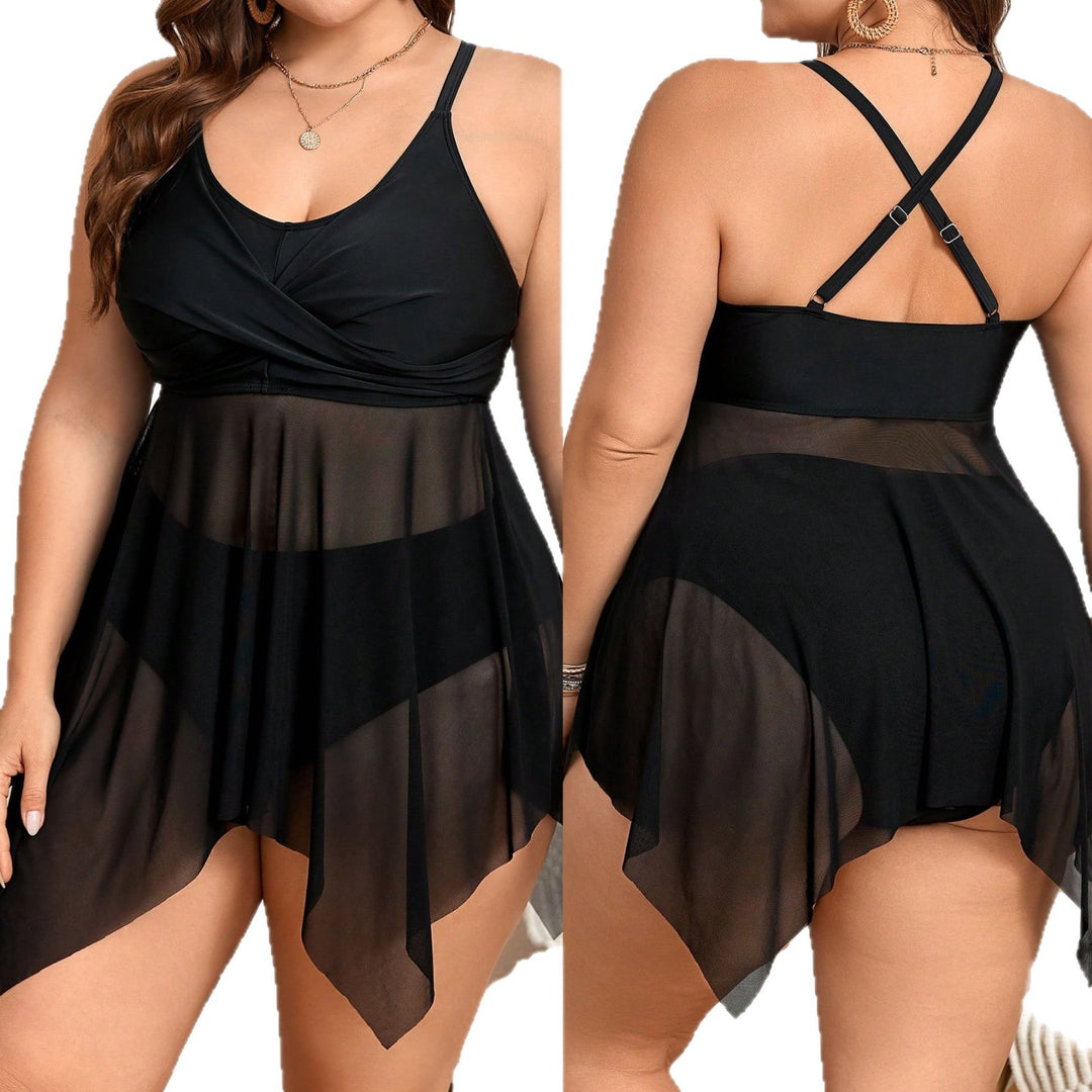 Damen Strandkleid mit transparentem Überrock Echo Archiv
