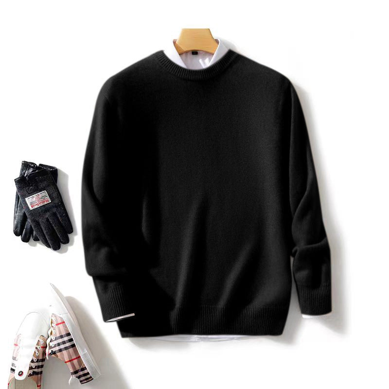 Herren Feiner Stehkragenpullover aus Kaschmir‑Blend mit gerippten Abschlüssen und schlanker Silhouette Echoarchiv